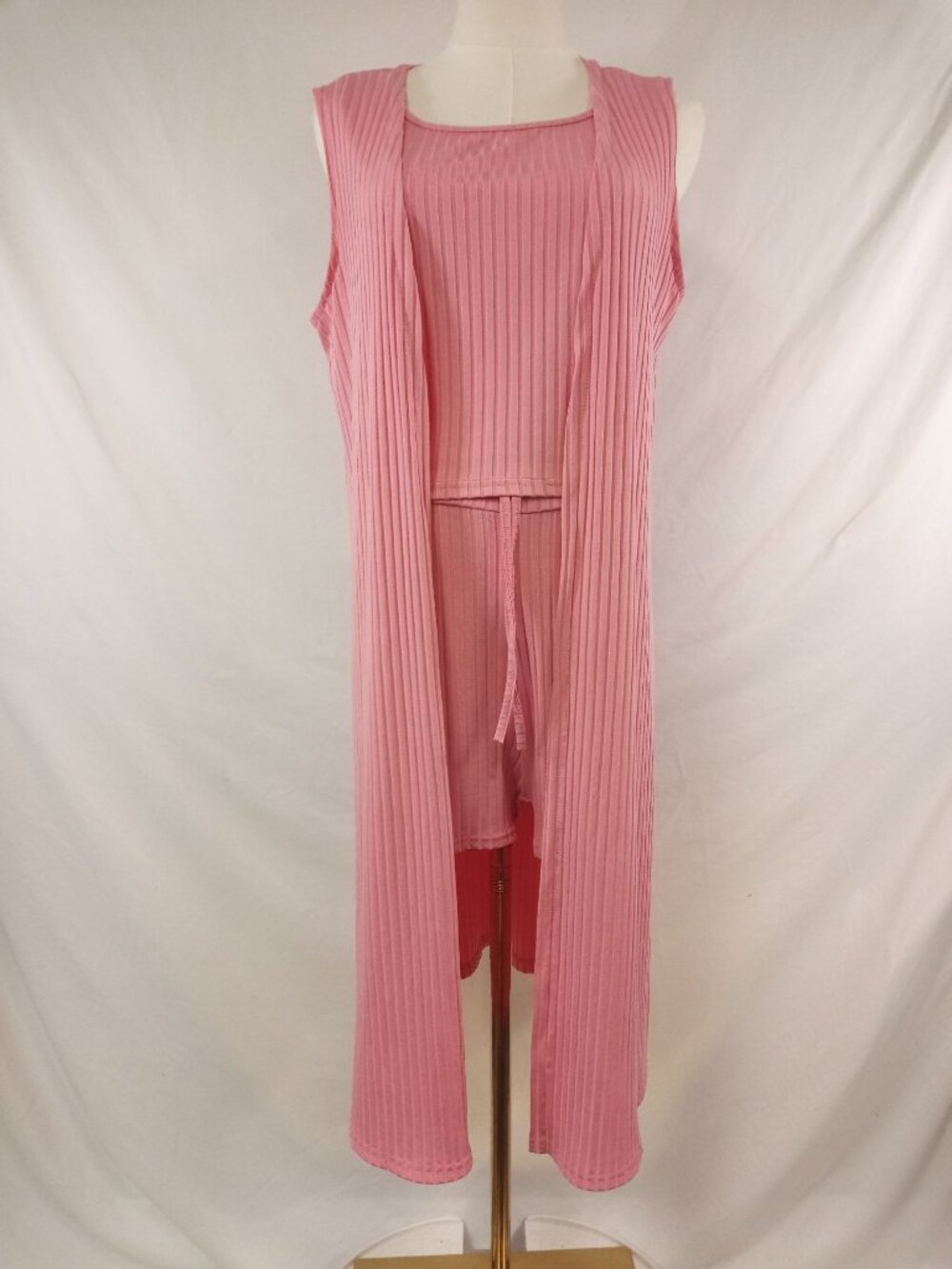 Junior's Light Pink Three (3) Piece Lounge Wear Set Size Extra Large